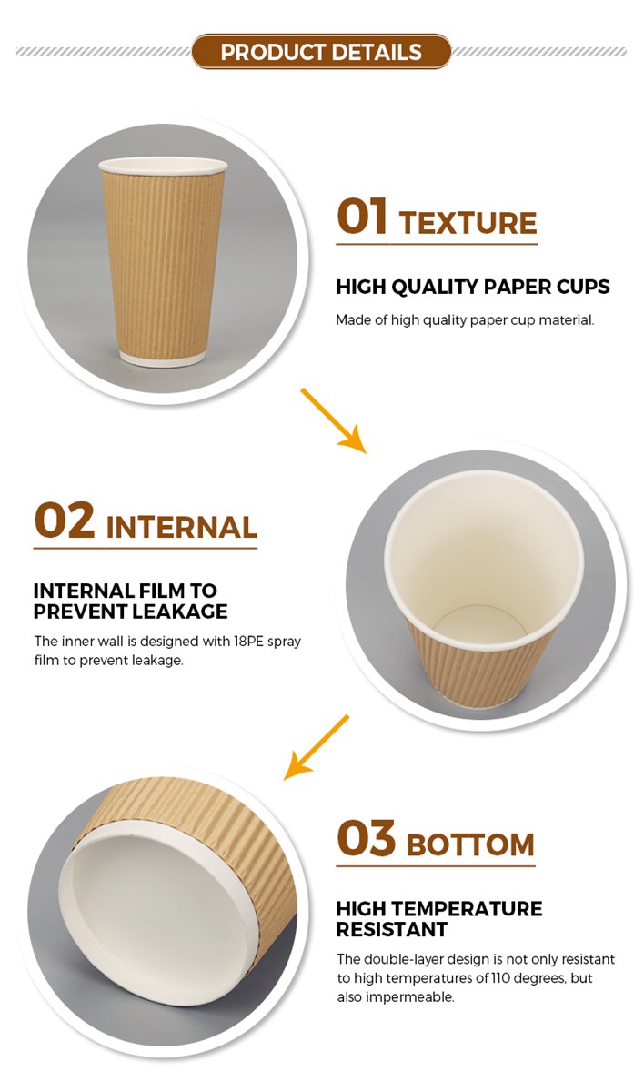 CHIYIN whole sale custom degradable ecofreindly paper cup logo 2oz22oz double wall coffee cup disposable with lid