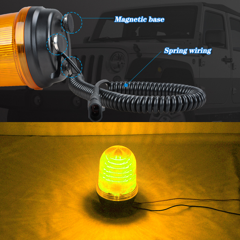 4 Inch Industrial Construction Safety Rotating LED Beacon Light
