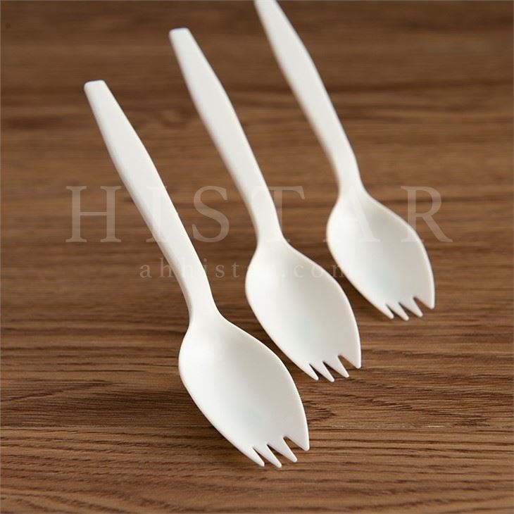 Disposable Corn Starch Spoon Ecofriendly Compostable Cake Dessert Spoon
