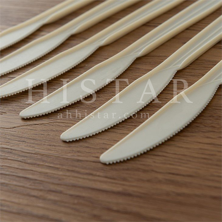 Disposable biodegradable corn starch food knife cake dessert knife