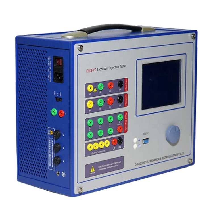 High Accuracy Secondary Current Injection Intelligent Testing InstrumentPower System Protection Relay Tester