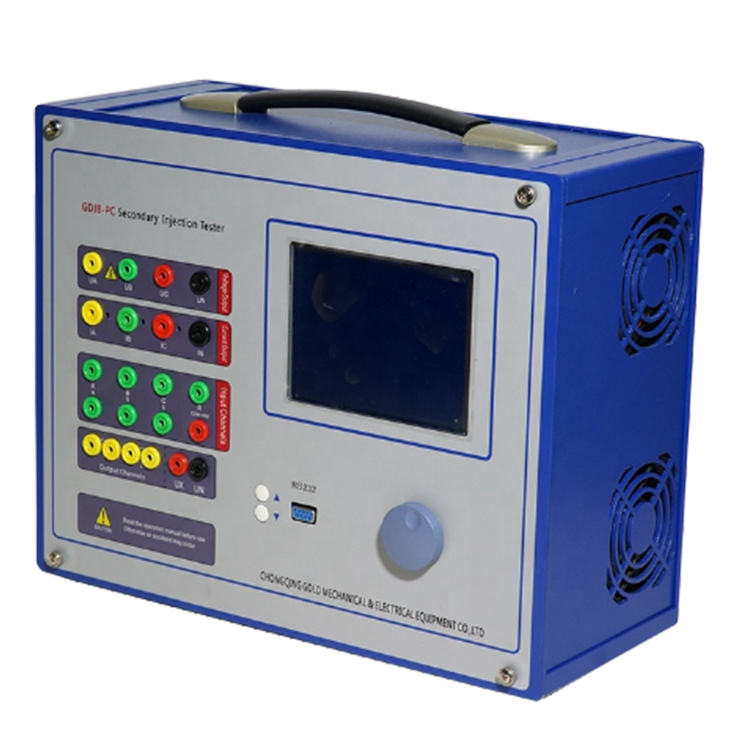 High Accuracy Secondary Current Injection Intelligent Testing InstrumentPower System Protection Relay Tester