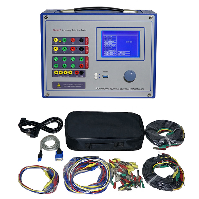 High Accuracy Secondary Current Injection Intelligent Testing InstrumentPower System Protection Relay Tester