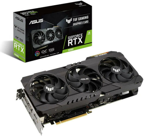 Brand New NVIDIA ASUS TUF GAMING GeForce RTX 3080 10G OC Graphics Card 90YV0FB1M0AM00