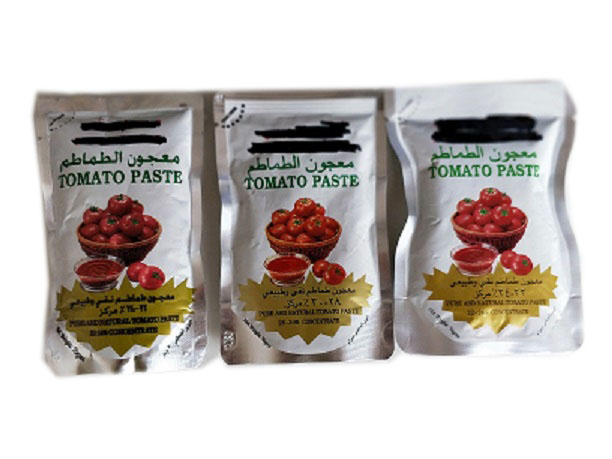 tomato paste sachet standing pouch 70g with 2224 brix