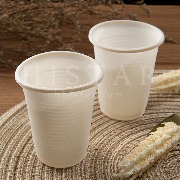 Disposable environmentally friendly compostable degradable beverage cups
