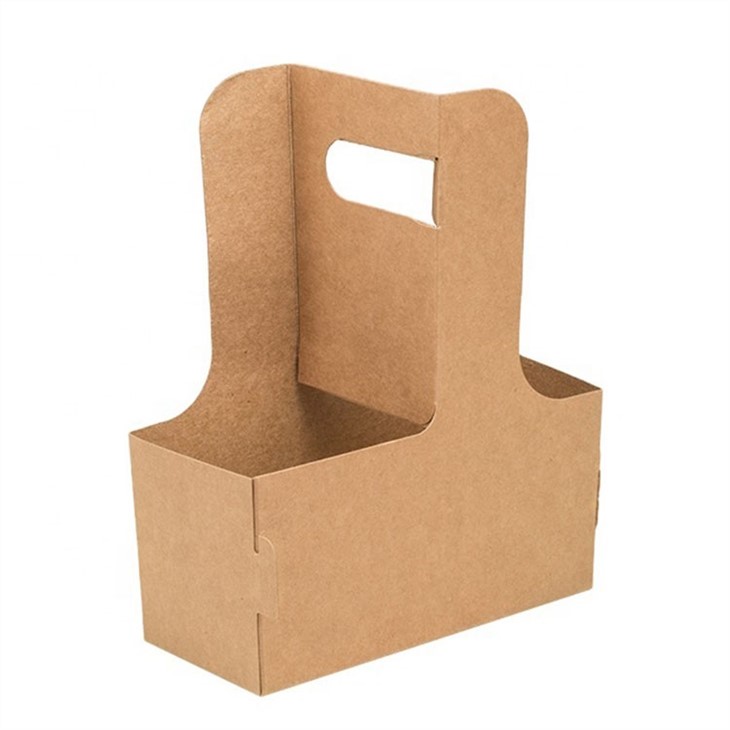 Disposable Cup Holder Takeaway Coffee Drink Carrying Cup Holder with Handle