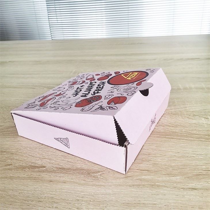 Disposable corrugated paper coloured pizza boxes takeaway pizza boxes