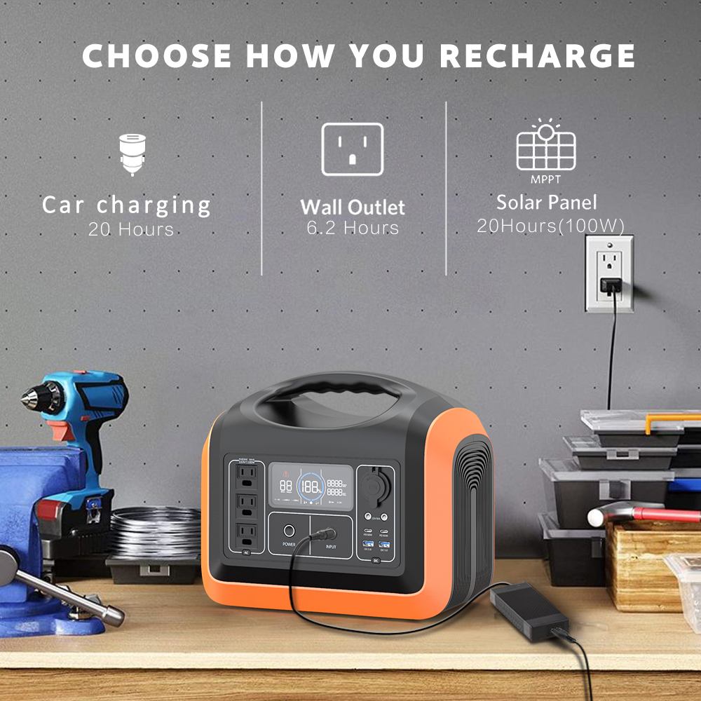 1200W portable power station solar energy for ourdoor camping