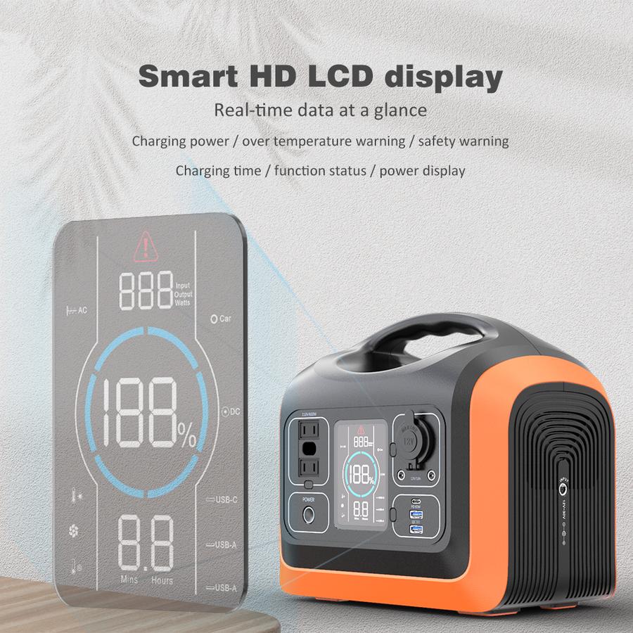 600W portable power station solar energy for ourdoor camping