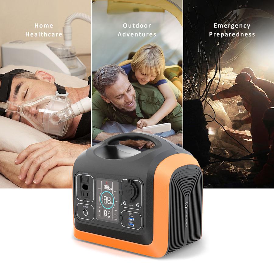 600W portable power station solar energy for ourdoor camping