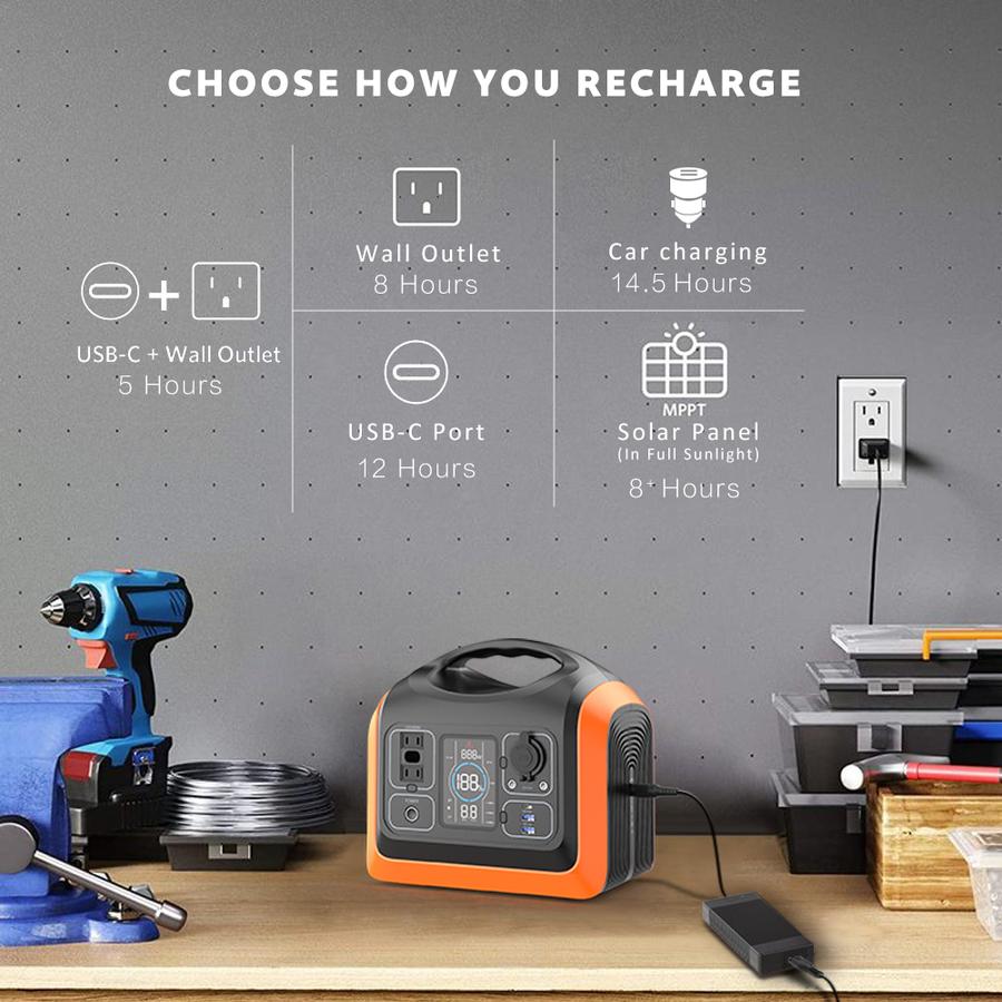 600W portable power station solar energy for ourdoor camping