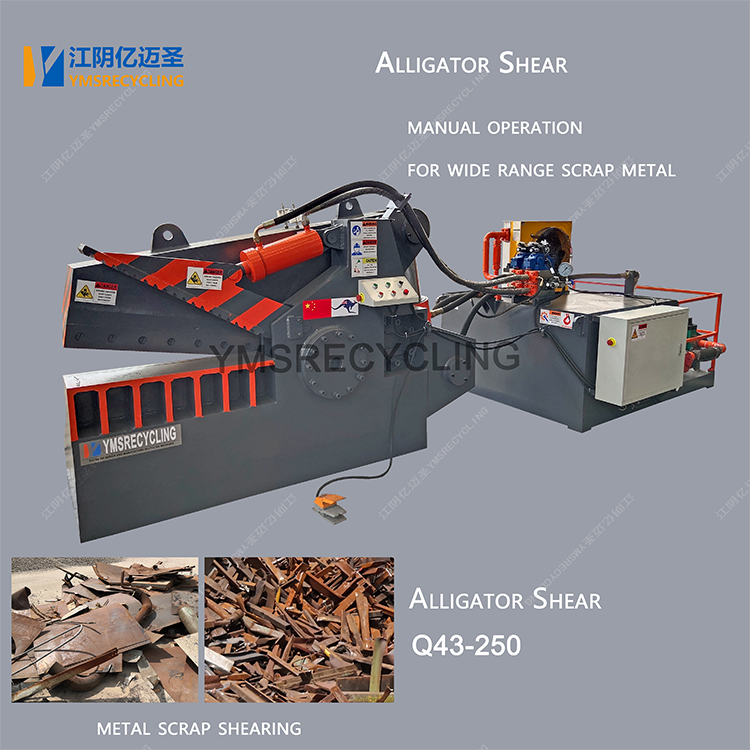 Q43250 Manufacturer Hydraulic Hand operation Alligator metal shear equipment