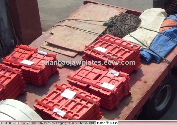 Shanbao Stone Crusher Spare Parts Jaw Plate