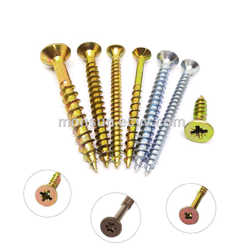 Wood screws C1022 Steel furniture screws zinc philpoziTorx quare recess screw