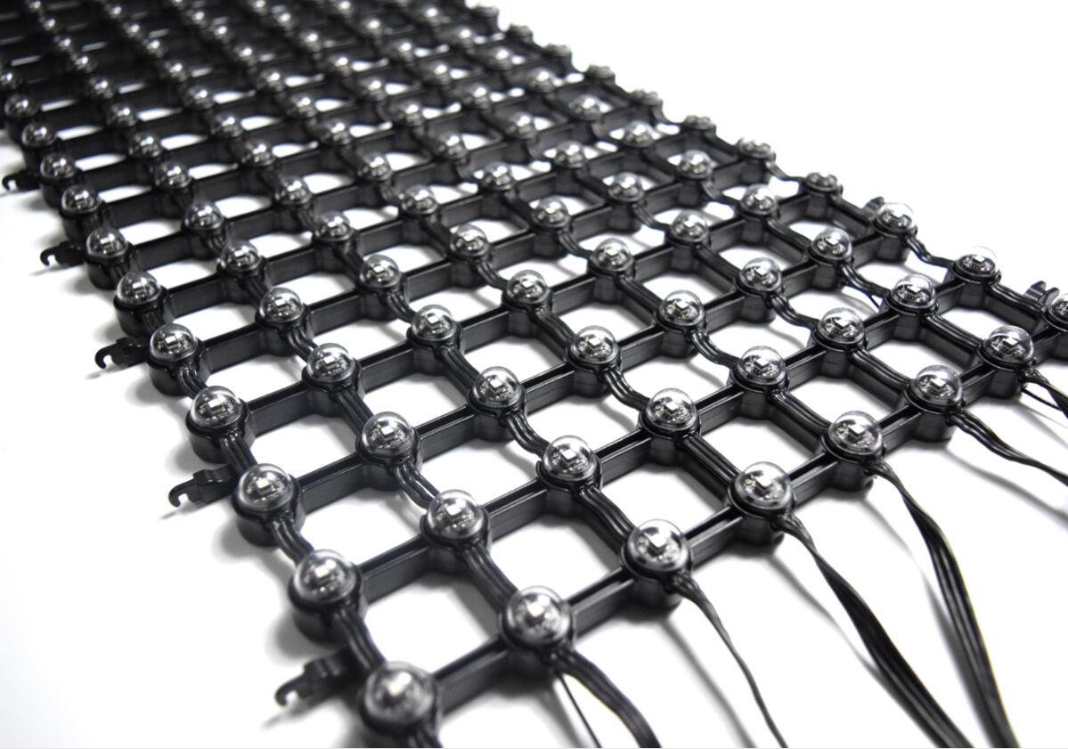 Media Facade Transparent Flex Net LED screen P56