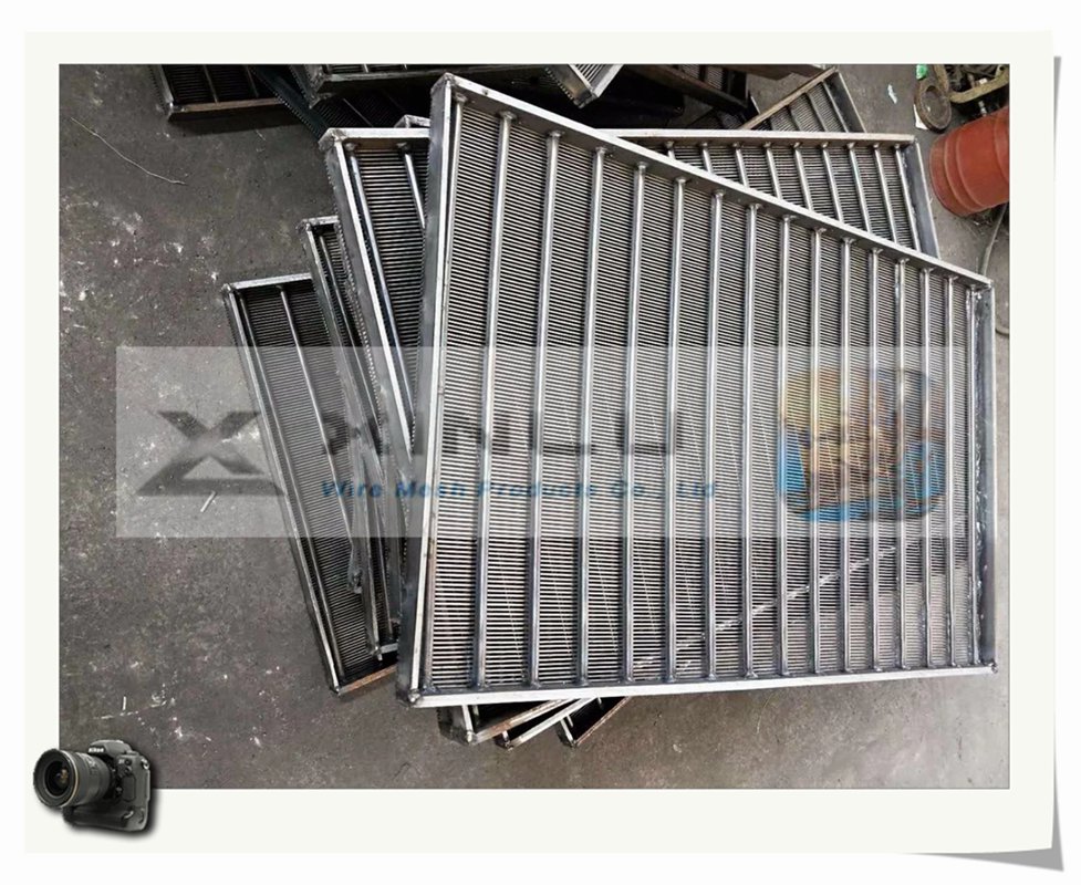 High Efficiency Wedge Wire Wrap Flat Screen Panel Johnson Filter Plate V Wire Slot Panel Sieve Bend