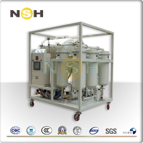 Turbine oil vacuum purifier and centrifugal combination plant