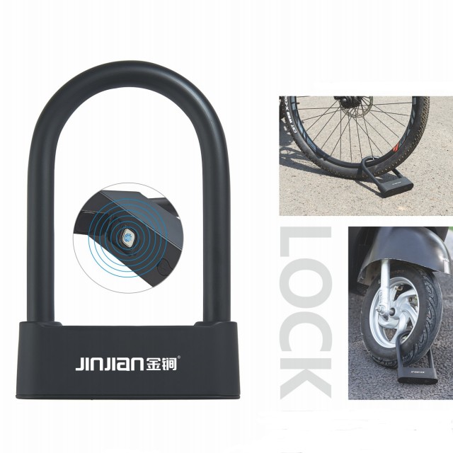 Fingerprint Bike Lock Smart Biometric App Lock with USB Rechargeable IP67 Waterproof for Warehouse Bike Motobike