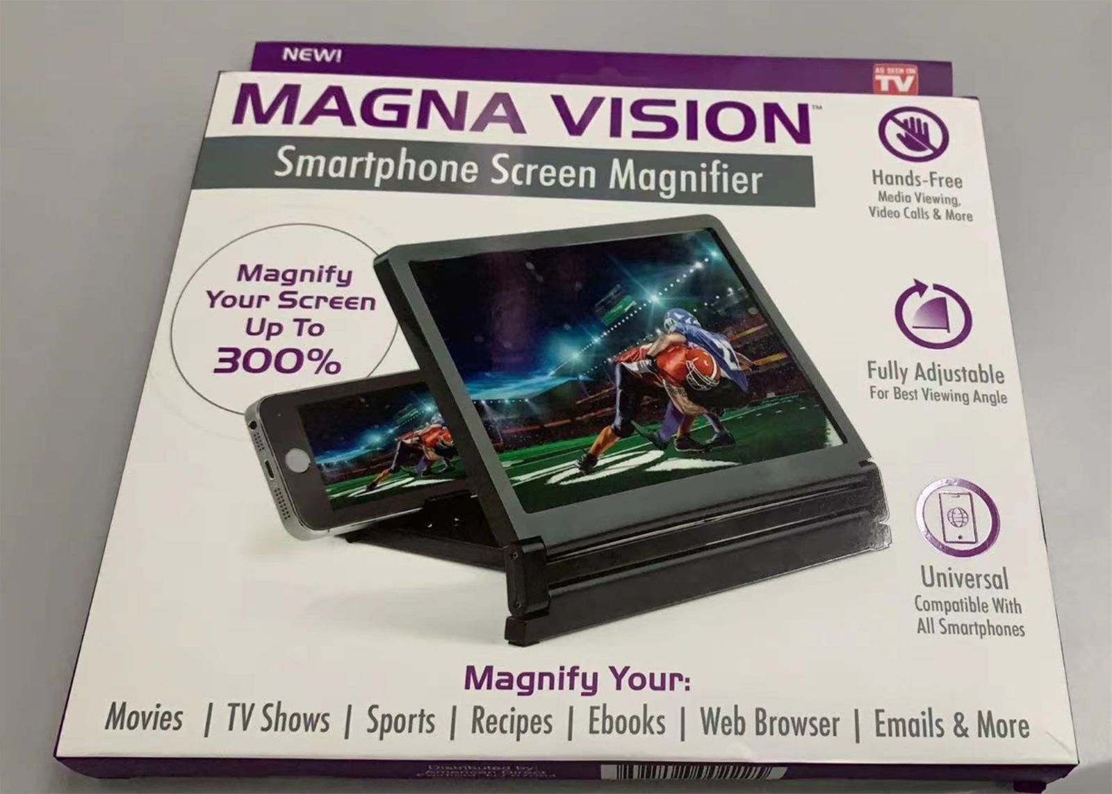 7 inch thin foldable 3d phone screen amplifier office family cinema stand 3d screen magnifier video amplifier