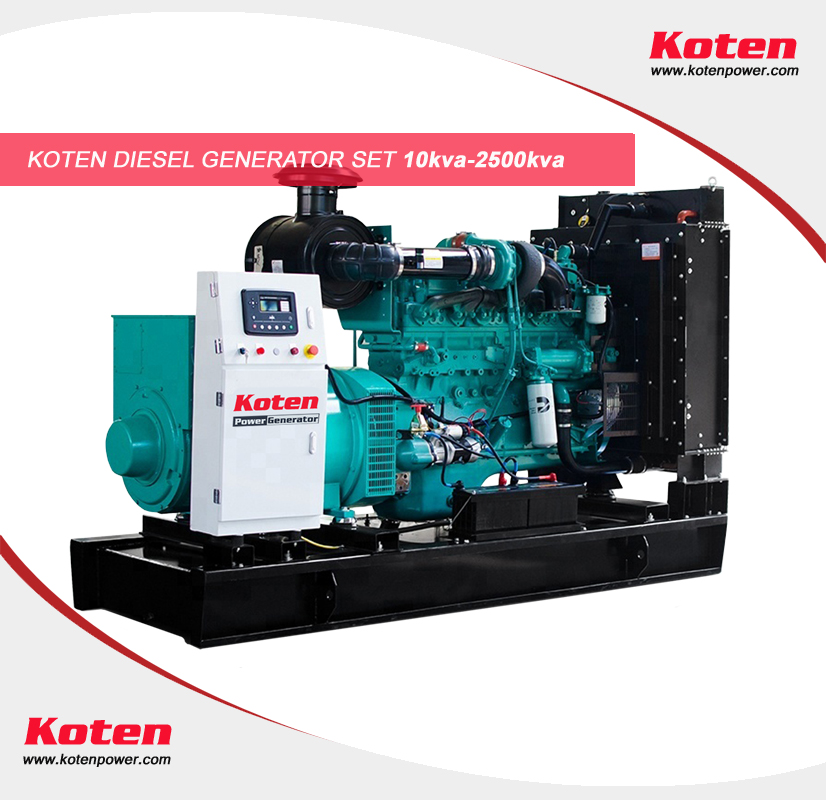Koten Power Cummins Silent diesel generator set 200kw 250kva