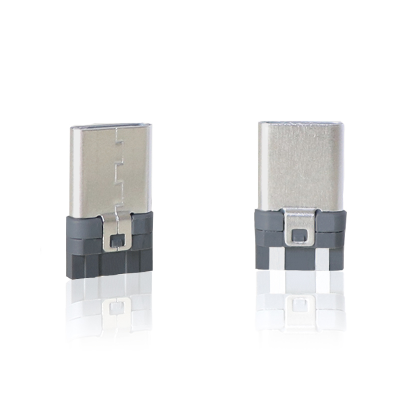 Typec male connector mobile phone charger accessoriess usb plug nickel plated terminal