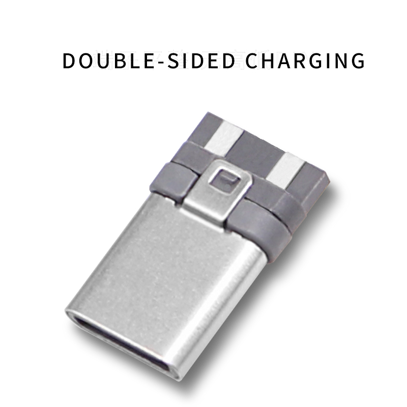 Typec male connector mobile phone charger accessoriess usb plug nickel plated terminal