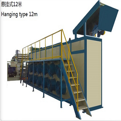 mesh belt and hanging type rubber sheet cooling batch off machine