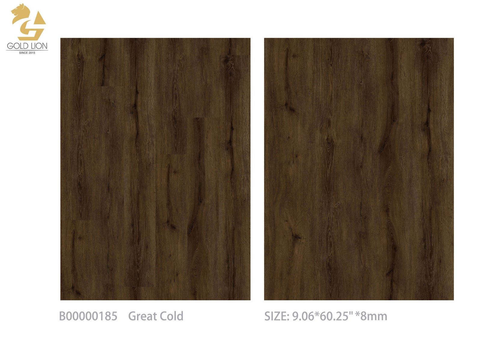 SPC vinyl flooring B185 Great Cold 906 6025