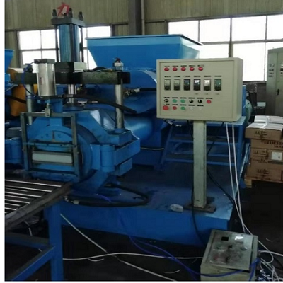 Doubleshaft arm forced feed rubber strainerextruder machine