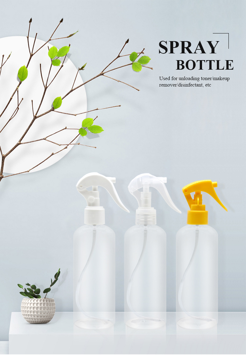 PET plastic bottle hair spray alcohol disinfectant water bottle with a variety of spray heads