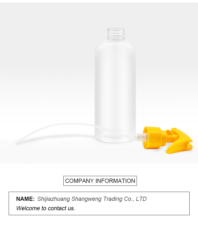 PET plastic bottle hair spray alcohol disinfectant water bottle with a variety of spray heads