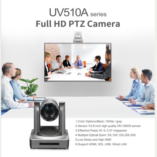 Minrray HD Video Conference Camera PTZ NDI 4K Camera UV510A