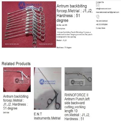 Antrum backbiting forceps antrum backbiting