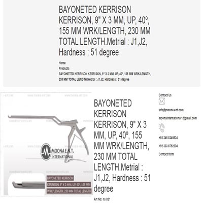 BAYONETED KERRISON RONGEUR