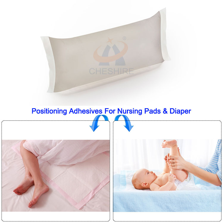 Transparent Hot Melt Glue Pillow Package Hot Melt Pressure Sensitive Adhesive Positioning Adhesive for Nursing Pad