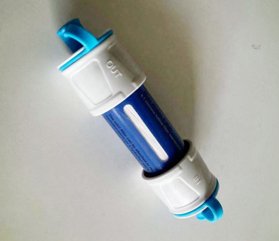 Mini outdoor life straw water filter