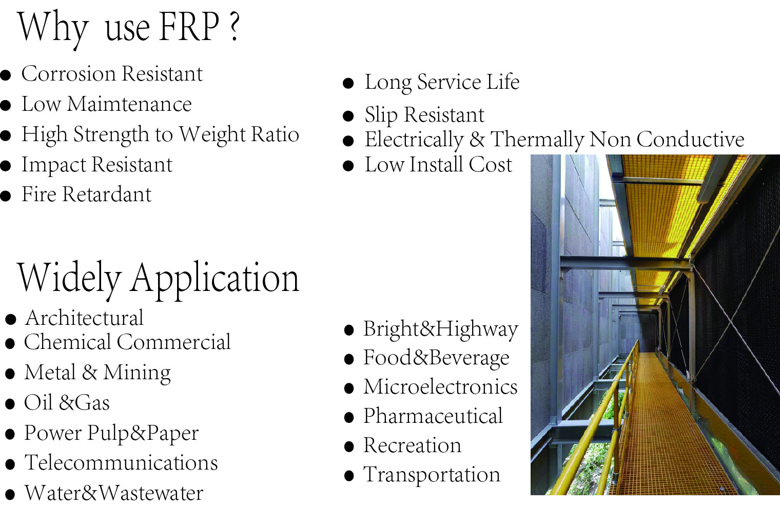 FRP molding Grating for oil gas plateform