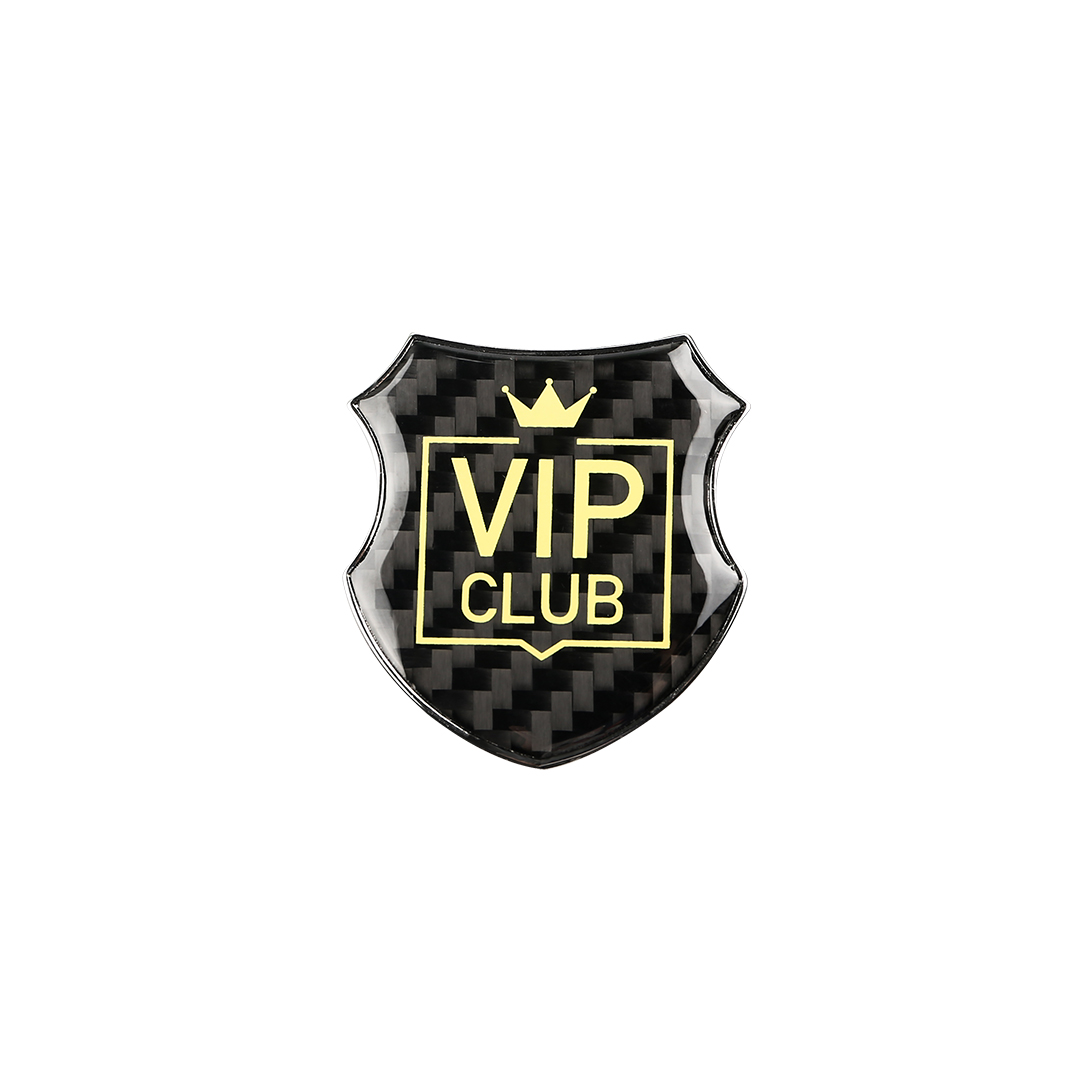 Carbon Fiber Vip Car Sticker Auto Logos