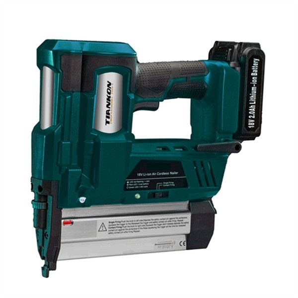Cordless Nailer Stapler Flooring Roofing Framing Palm Nail Gun 20V Battery Power 18 Gauge 2In1 Portable Brad Nailer