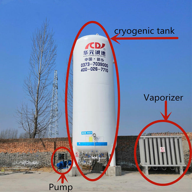 15m3 Lox Cryogenic Liquid Storage Gas Vacuum Pressure Tank Price For Medical Use