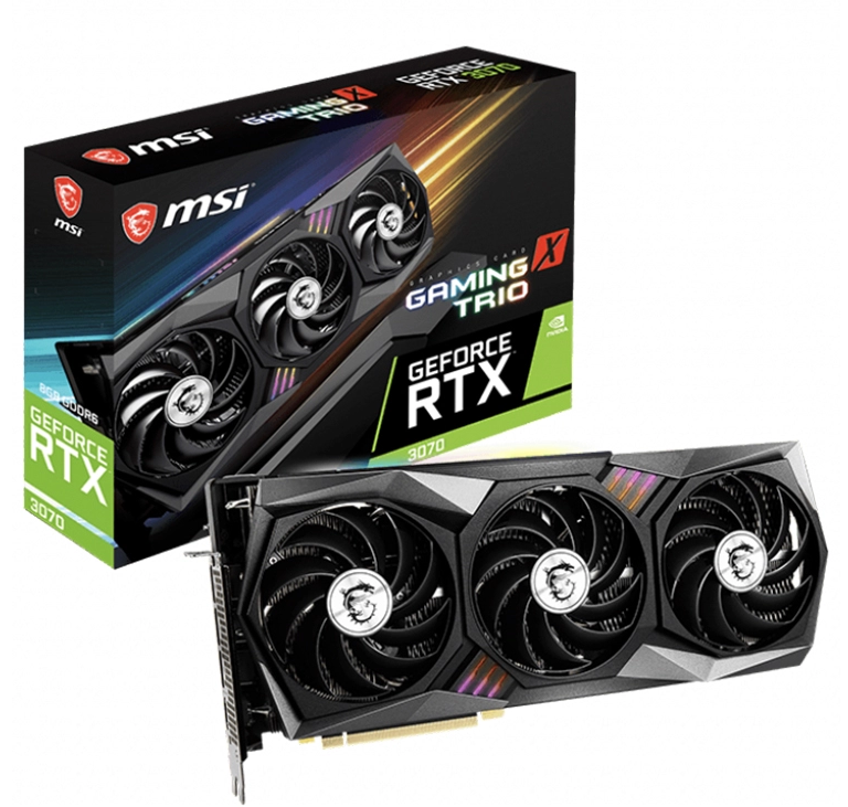 Brand New RTX 3070 GAMING X TRIO Gaming Graphics card with 8GB GDDR6 14 Gbps
