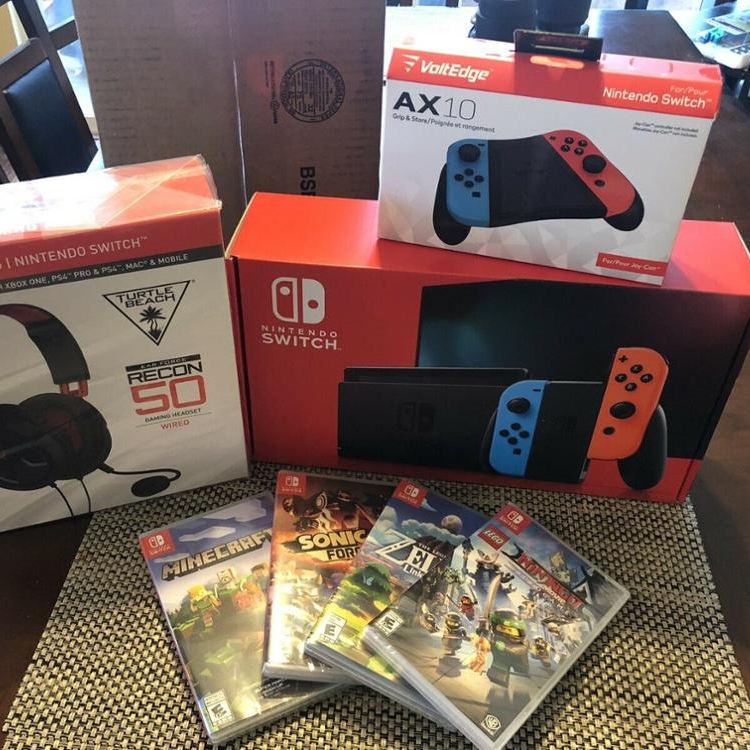 Best Discount Nintendos Switch 32GB Console with Neon Blue Original