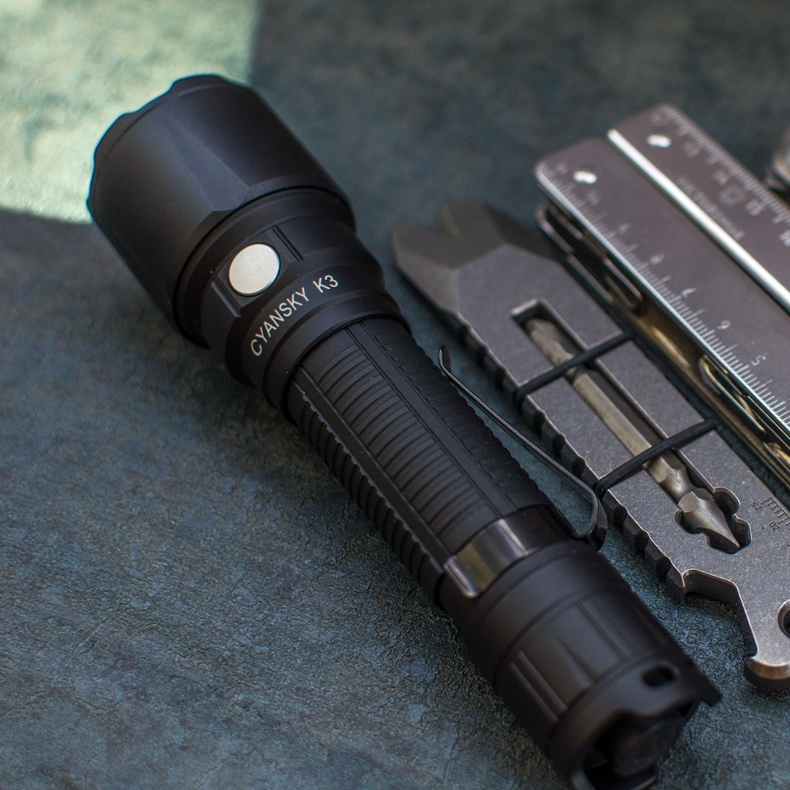 Cyansky K3 New LED LongRange Tactical Flashlight 1600Lumens600M
