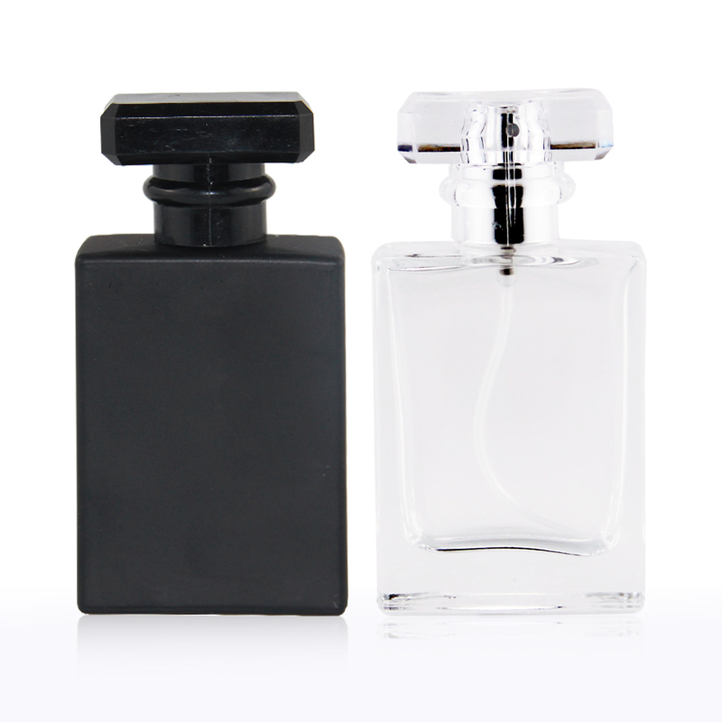 Fancy Luxury Empty Crimp Glass Perfume Bottles Free Sample 30ml 50ml 100ml