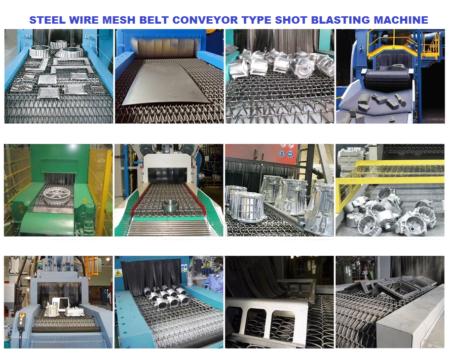 Steel Wire Mesh belt through type shot blasting machine