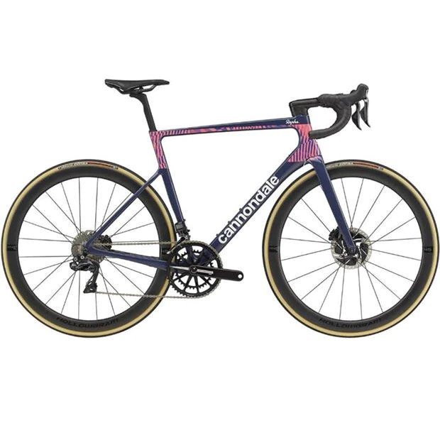 Cannondale Supersix Evo HiMod Carbon Disc Dura Ace Di2 2021 Road Bike Blue Matte Black