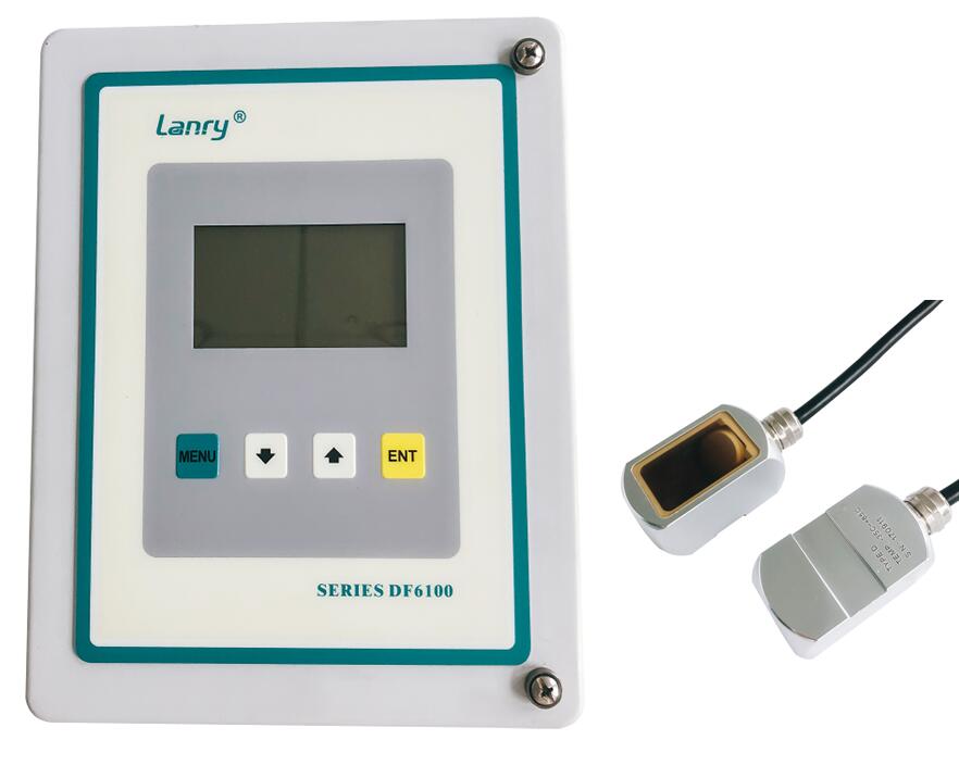 oct output doppler clamp on flow rate ultrasonic flow meter for water