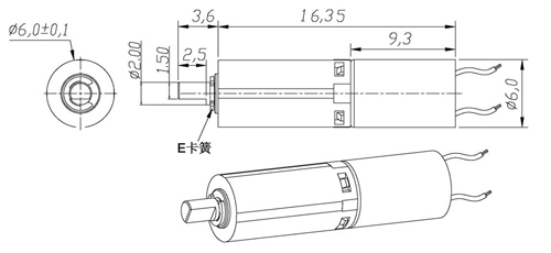 30V 6mm micro coreless plastic planetary geared motor for Automatic camera monitor