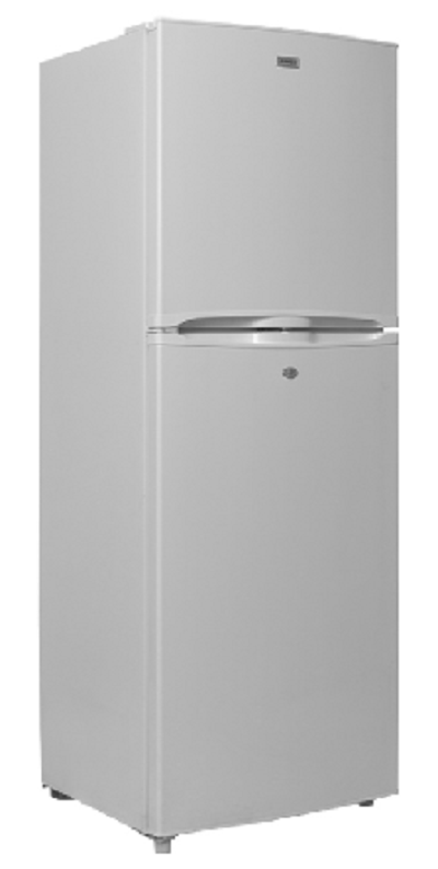 Bottom freezer defrost mechanical control white door cabinetLED light